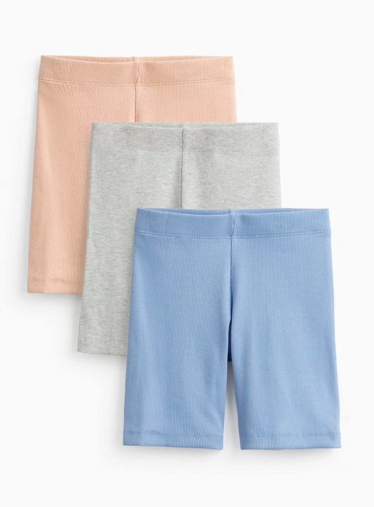 Blue & Pink Cycle Shorts 3 Pack 11 years - Image 1 thumbnail